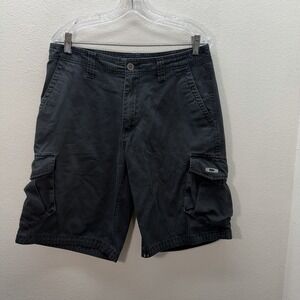 Oakley Vintage Y2K Oakley Black Cargo Baggy Software shorts Grunge Men's SZ 33